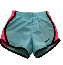 Nike Girl Shorts Size 4 New Dri Fit Athletic Teal Pink