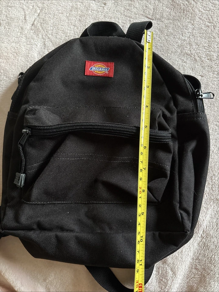 Lote 3 DICKIES Mochila Pequeña Pato Lona Jeans Material Cartera Rojo Mini Yak Pak Foto 2 de 4