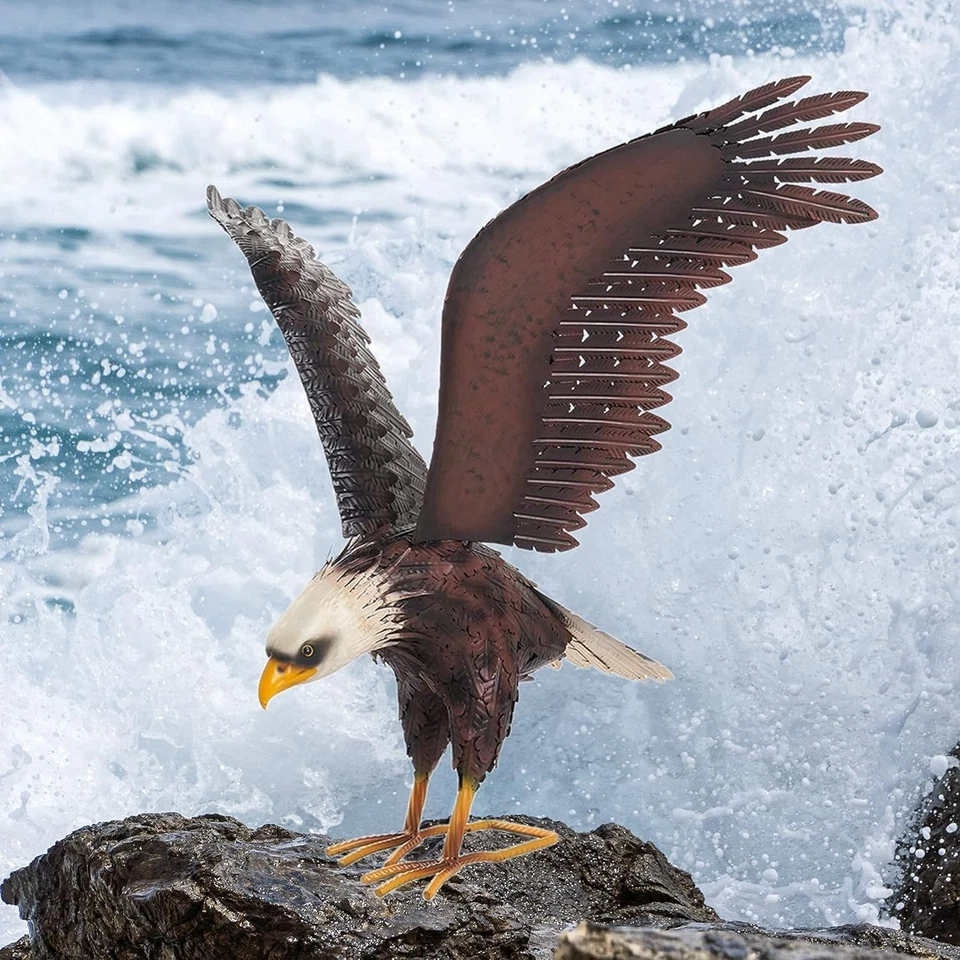 Escultura de águila detallada - Estatua grande de jardín al aire libre Foto 4 de 4