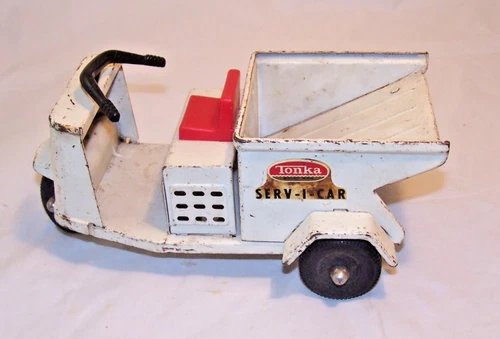 Vintage 1960s Tonka Serv-I-Car 3 Wheel Car From Estate. Hard to find preowned