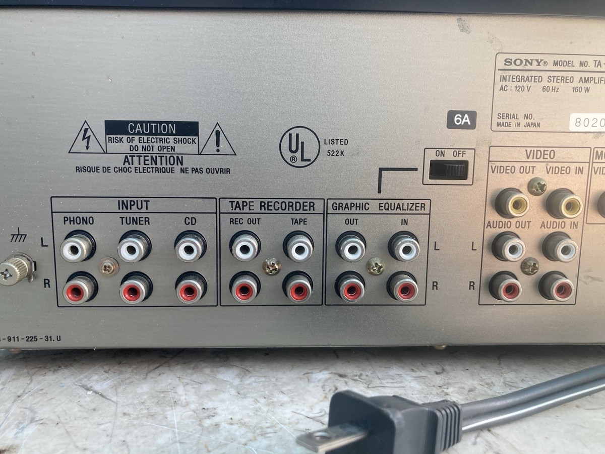 Sony TA-AX530 Integrated Stereo Amplifier*Serviced! Nice Vintage