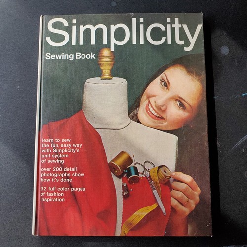 Vintage 1970 Simplicity Sewing Book Beginners Learn to Sew, Use Patterns HC - Picture 1 of 9