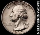 1932 Silver Washington Quarter - Uncirculated  Lustrous  No Reserve  #K196