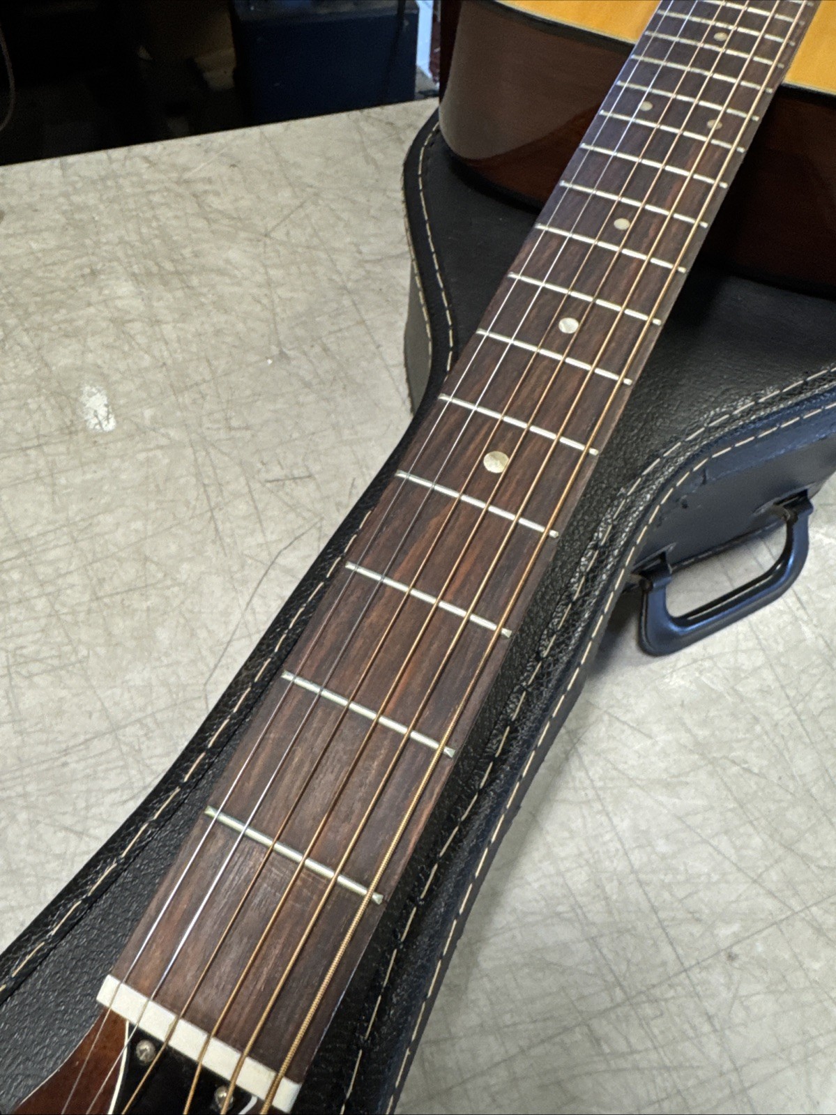 Vintage 1970's  1973 Takamine F-307  Acoustic Guitar Made In Japan NICE! +Case