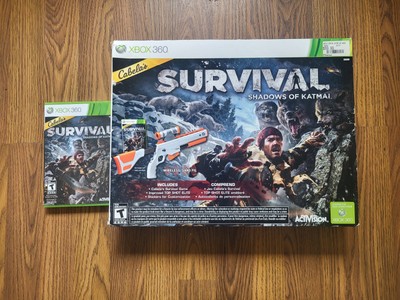  Cabela s SURVIVAL Shadows Of Katmai + Top Shot Elite Sealed Xbox 360 
