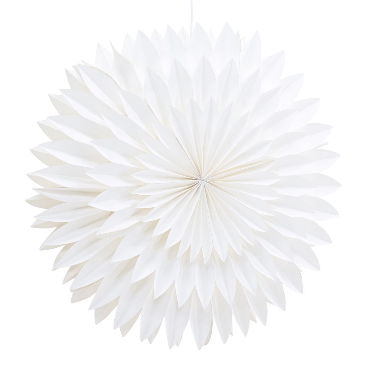 Lampe suspension blanche Storlien de 80cm pour illuminer votre salon
