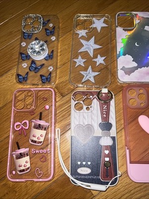 iPhone 13 Pro Max Cases Lot Of  10, Hearts, Coffee, Stars, Bunny