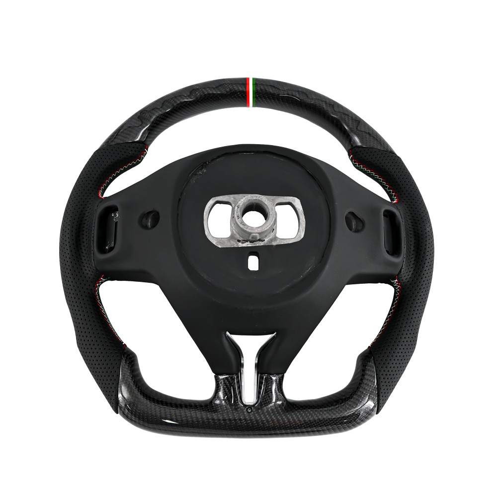 For 2013-2024 Maserati Levante Ghibli Quattroporte Carbon Fiber Steering Wheel