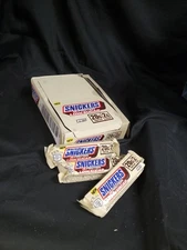 Snickers High Protein Low Sugar Bars 12ct White Chocolate 20g Protein Exp.03/26
