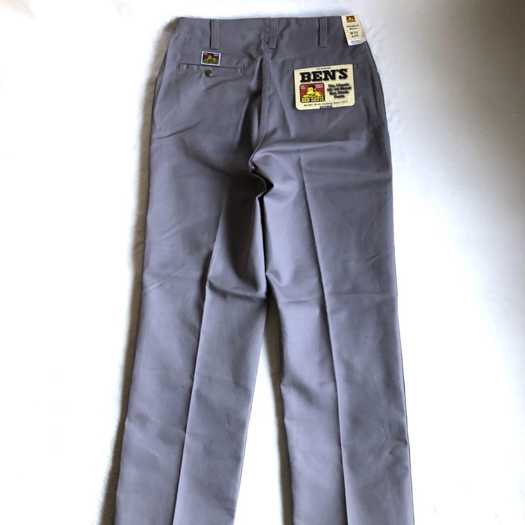 Ben Davis Frisco Work Pants Deadstock 00s W33 L34 Gray Wide