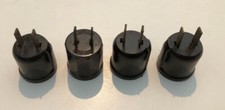 Lot 4 Brown Bulb Socket Adapter AC Wall Outlet Plug