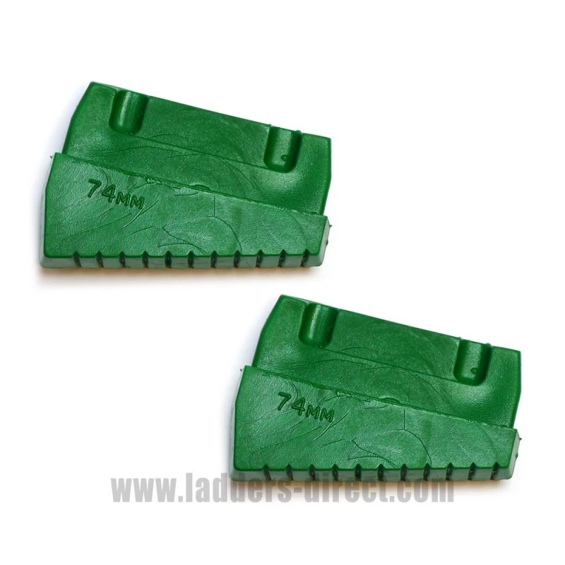 CLOW LADDER FEET - PAIR OF 74MM x 22 MM REPLACEMENT RUBBER LADDER FEET BUNG 74