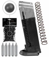 Umarex T4E Walther PDP Compact .43 Cal Paintball Pistol Mag w/Rubber Balls & CO2