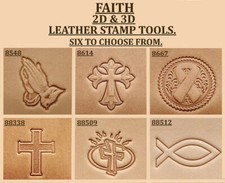 Craftool / Ivan 3 D - FAITH - Leather Stamp Tools - Multi Buy Variations