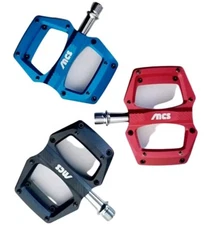 MCS BMX ALUMINUM MINI 9/16" PLATFORM PEDALS NEW BLUE
