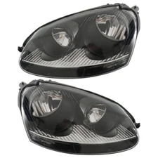 Silscvtt LH+RH Headlights For 2006-09 Volkswagen GTI/Rabbit&05-10 Jetta Halogen