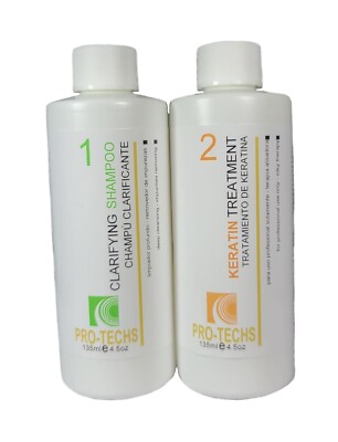 Pro-techs Keratin Treatment Smooth Formaldehyde Free For Blonde Hair 4.5oz/135ml