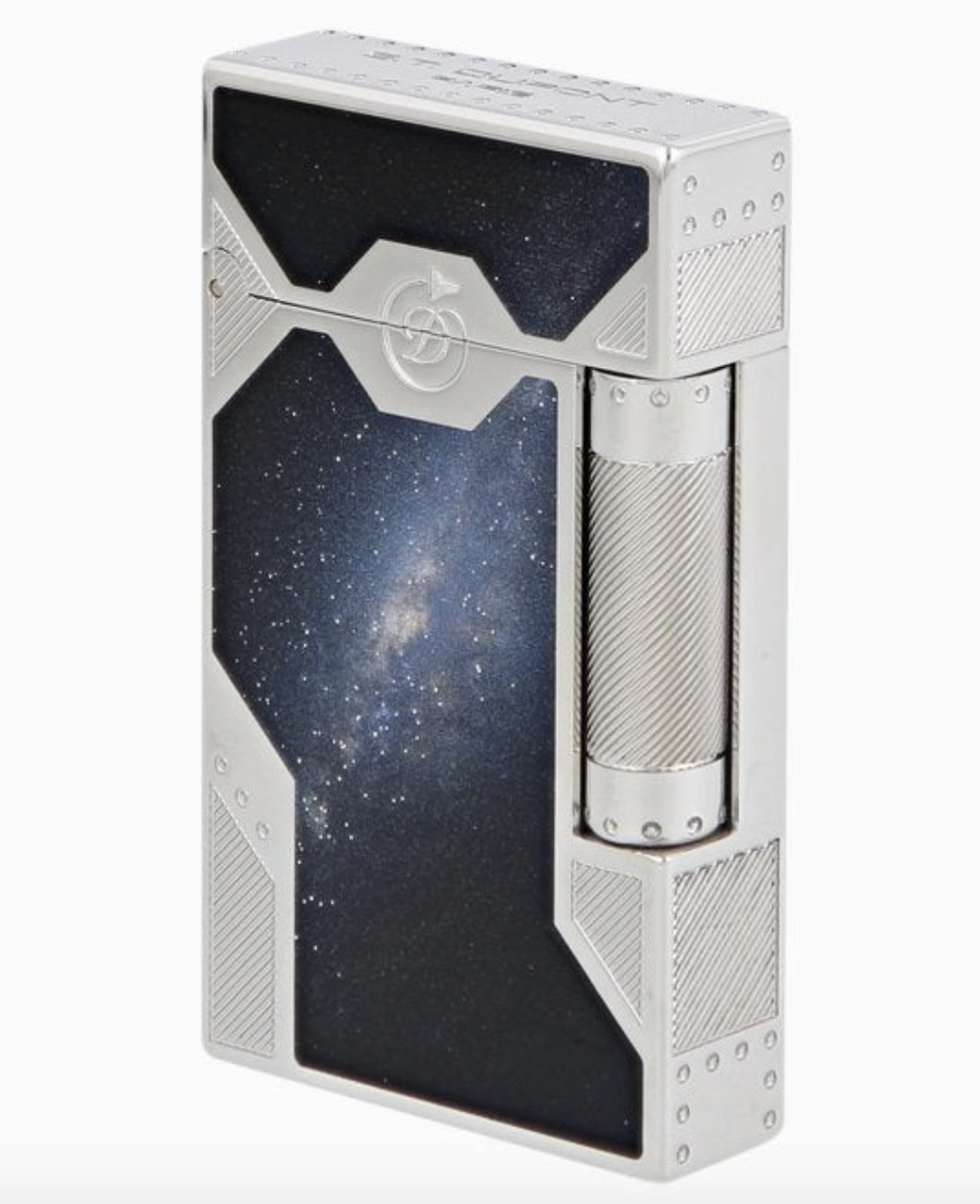 手彫り洋白＆本革トルペードマテ＋洋白ボンビージャ 2点セット TORPEDO S.T. Dupont Space Odyssey Line 2 Premium Lighter, C16768, New In
