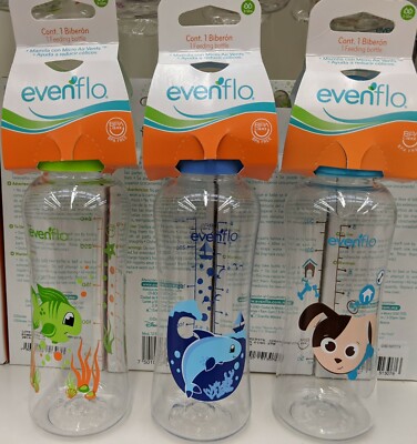 Evenflo 3 Biberones Para Bebe Baby Bottleevenflo Advanced 8oz 3 12m Bpa Free Ebay