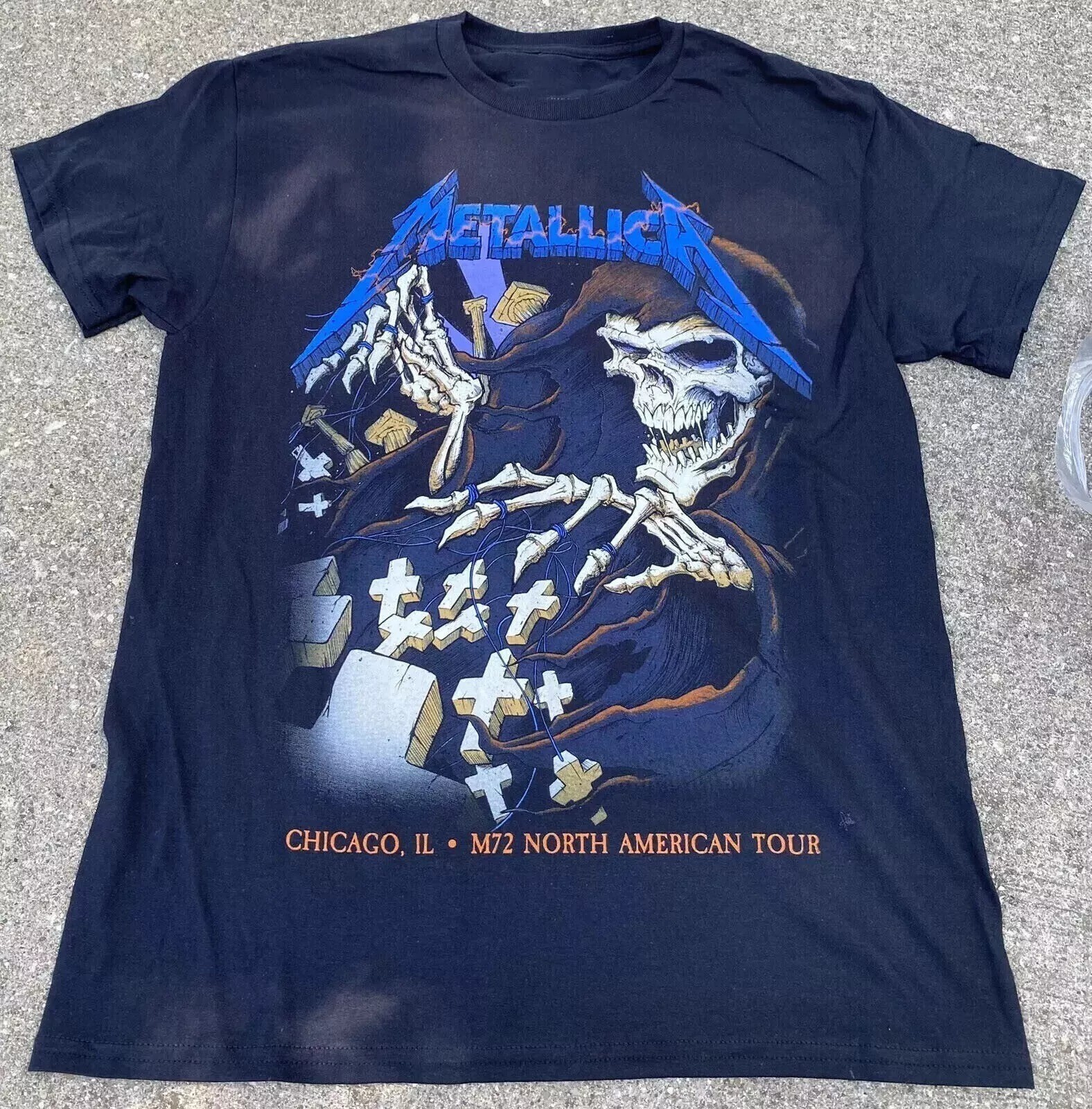 Metallica At Soldier Field Chicago Illinios 2024 Day 2 M72 World Tour T-Shirt