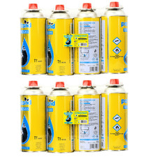 8x BUTANE GAS BOTTLES CANISTERS PORTABLE STOVES COOKERS GRILL HEATERS WEED WAND