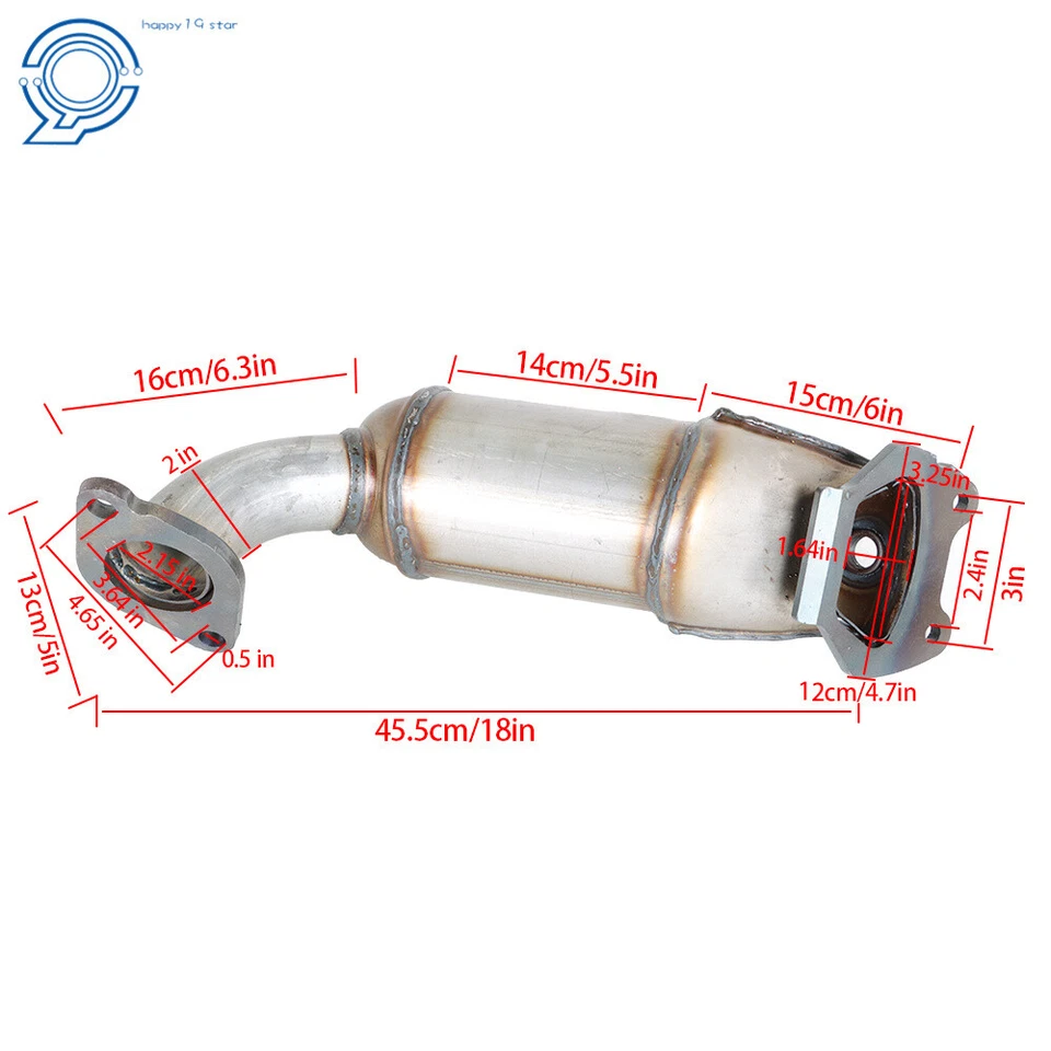 Right Manifold Catalytic Converter For Dodge Grand Caravan Chrysler 200 V6 3.6L Foto 3 de 4