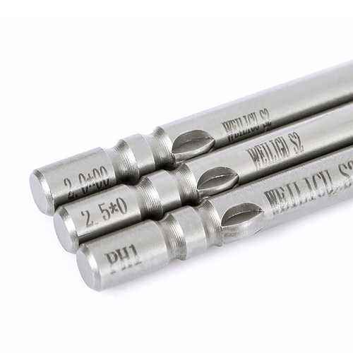 6mm Round Shank Magnetic Screwdriver Bit Phillips PH00 PH0 PH1 PH2 Long 50-150mm - Picture 9 of 55