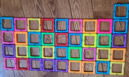 Huge Lot 156 Pc Mega Bloks Magnetic Building Set & Amostind Magical Magnets - Picture 3 of 7