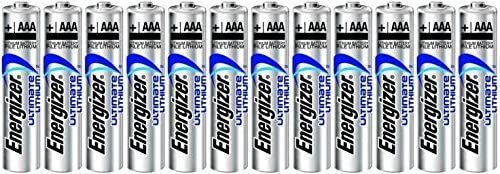 Energizer Ultimate Lithium AAA L92 Size Batteries - 12 Pack -