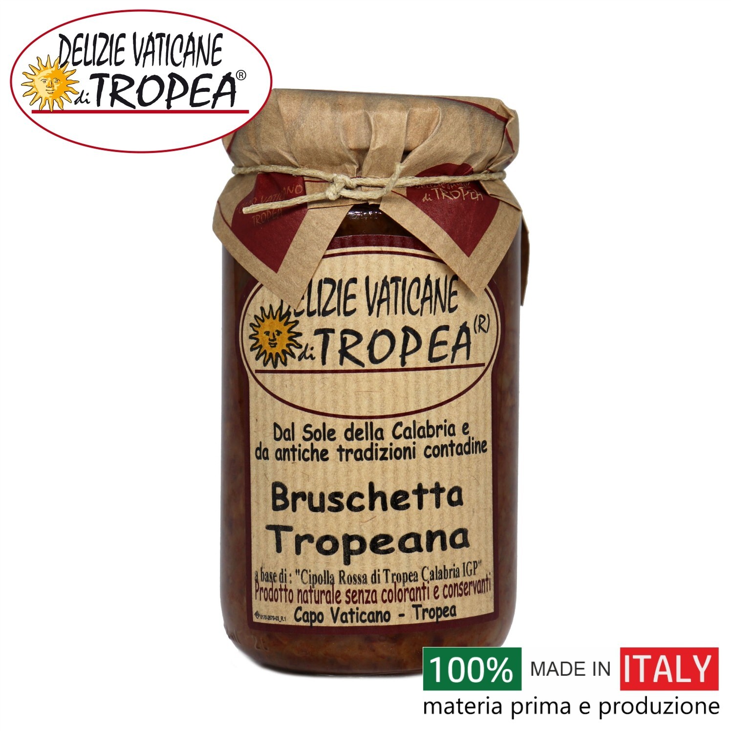 Bruschetta Tropeana - Prodotti Tipici Calabresi - Salsa Gourmet Artigianal 180gr