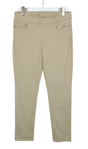 Pantalon Chino Dockers Beige Rayé Stretch Taille W33 L34 - Slim Fit, Coton, Occasion Très Bon état