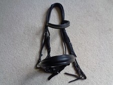 Albion KB Super Crystal 30mm Crank Flash Weymouth Double Bridle full size black