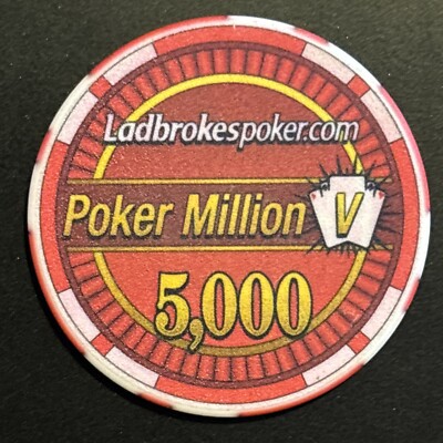 Ladbrokes Poker 5000 Poker Million V 2006 selten Gewicht ca. 11g Full Tilt