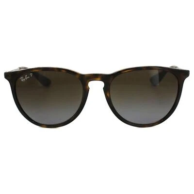 Ray-Ban Soleil Erika 4171 710/T5 Tortue Gunmetal Dégradé Brun Polarisées - Photo 1/4