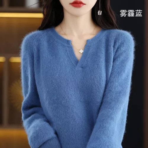 Suéter para mujer 100 % cachemir puro manga larga  - Imagen 10 de 30