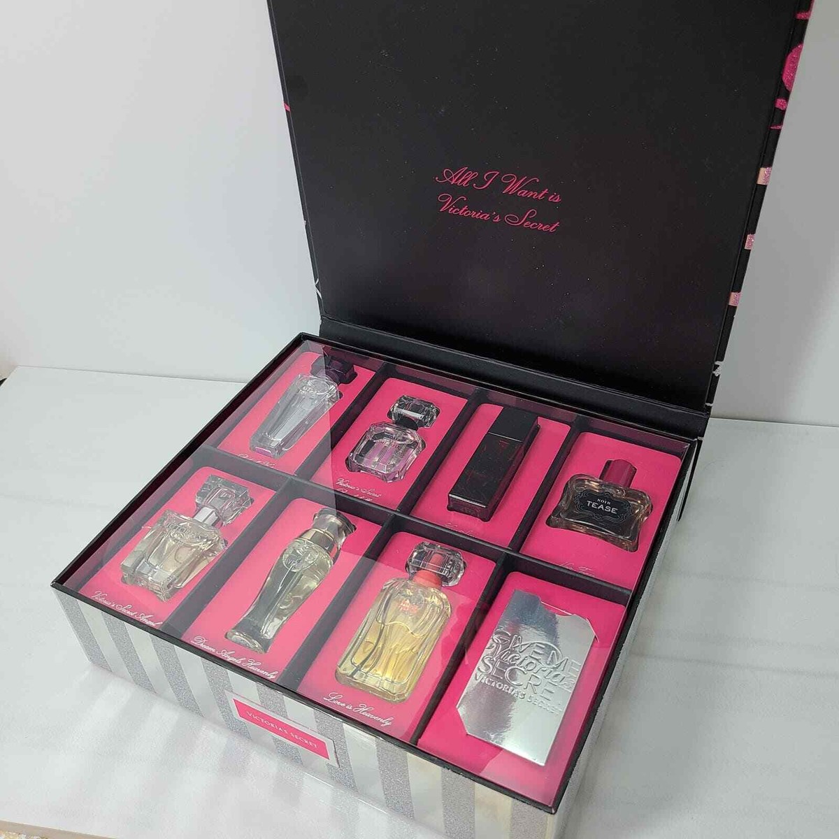 Rare Victoria's Secret 7 Piece Mini Perfume Gift Set NIB