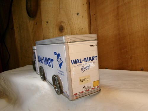 2005 Walmart Collectible Rolling Tin Truck ~ 3 Section Container - Picture 4 of 9