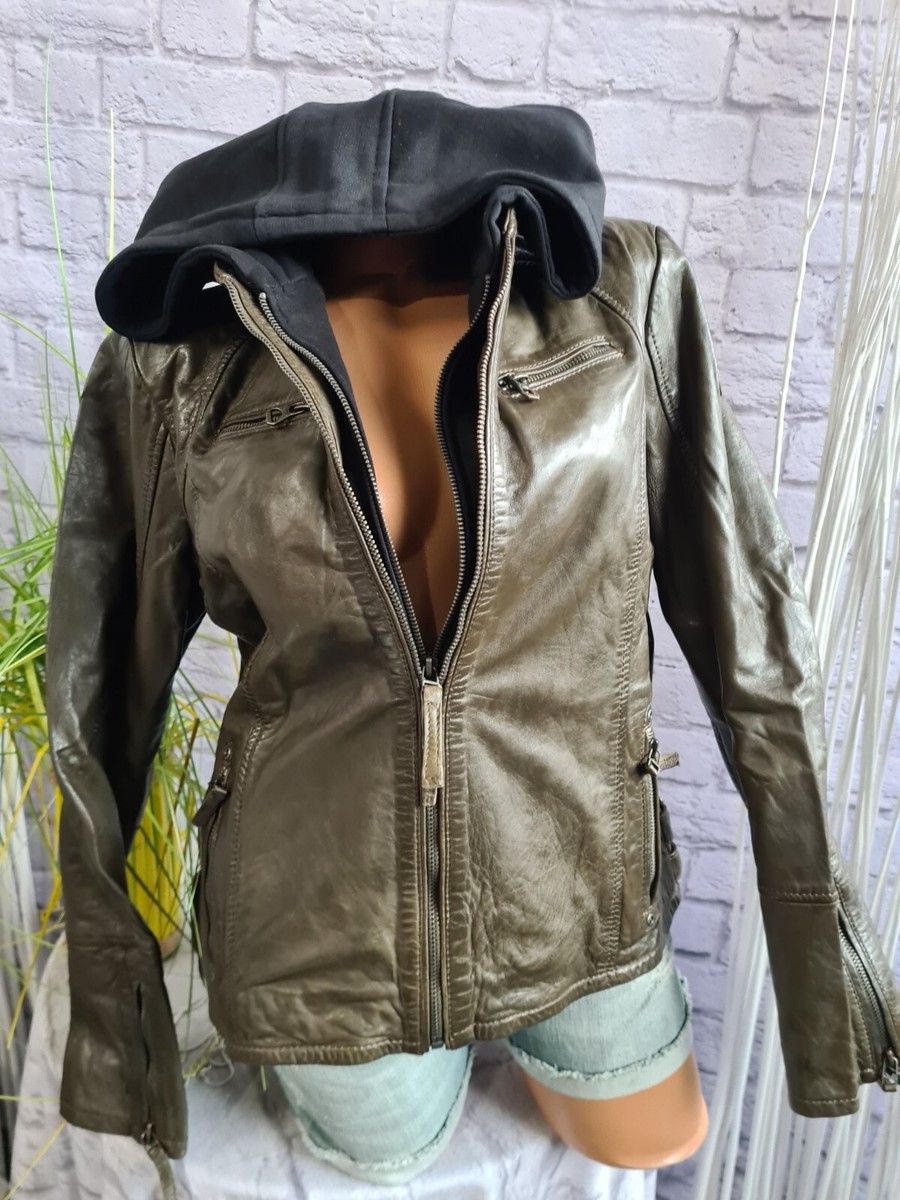 Kapuze Lederjacke Herren Extra Lange Ã¤rmel Gipsy Lederjacke Jacke