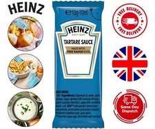 10 x Heinz Tartare Sauce Sachets - Single Serve, Ideal for Takeaways & Picnics