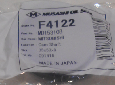 Musashi Camshaft Seal Md153103 30x50x8 Mm for sale online | eBay 