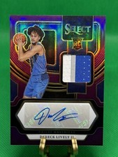 2023-24 SELECT ROOKIE JERSEY AUTOGRAPHS PURPLE #5 DERECK LIVELY RC AUTO #83/99