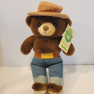 Smokey the Bear Vintage Stuffed Animal 1985 Three Bears Inc 12