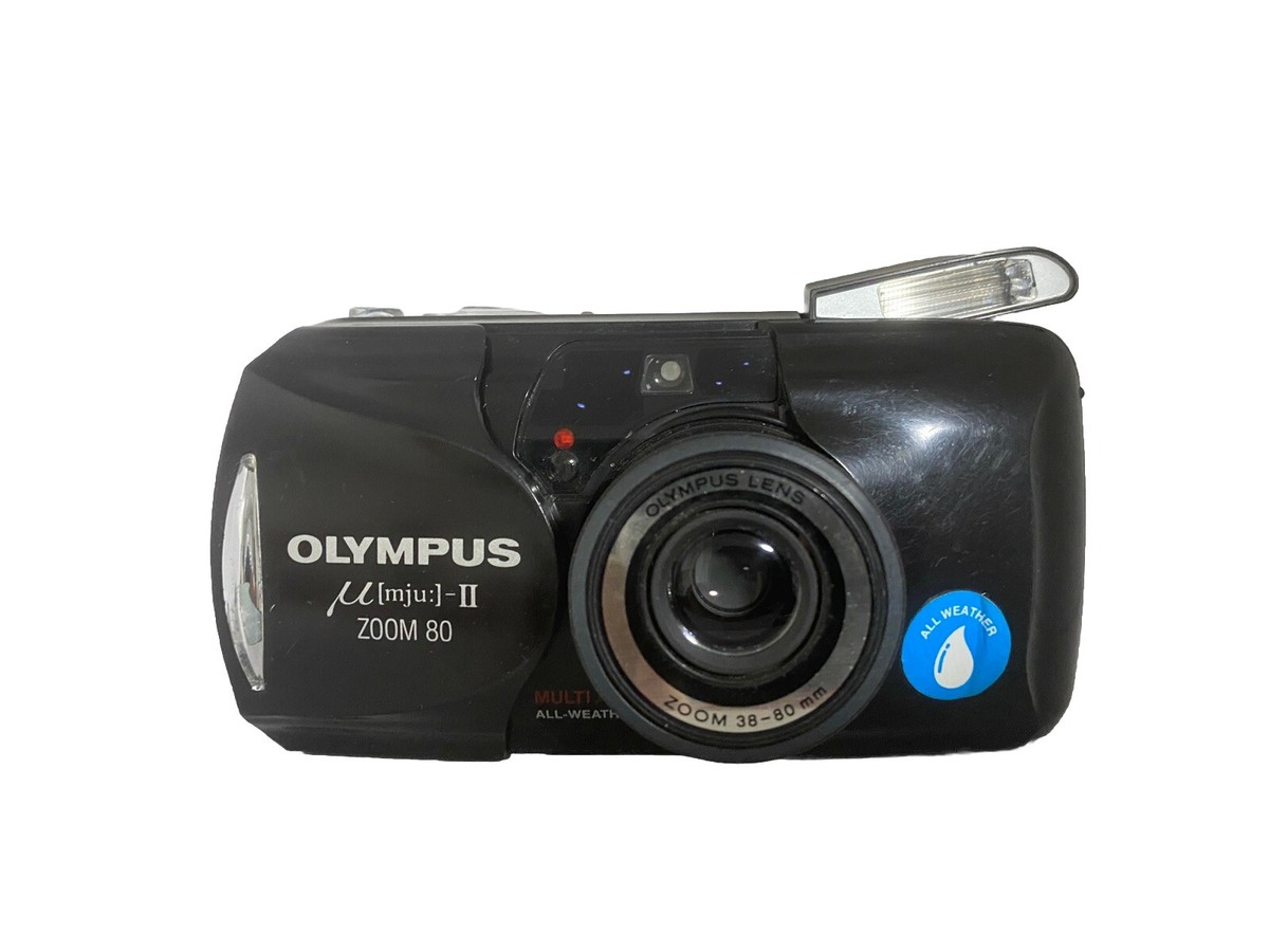 ❁完動品❁Olympus オリンパス mju ii 2 ZOOM 80 Olympus µ[mju:]-II Zoom 80 Black Edition 35mm Point & Shoot Film