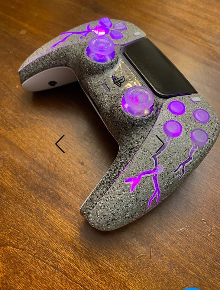 Light up PS5 controller LED custom made lightning with buttons - Image 4 of 4