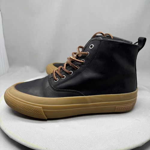 SeaVees Hombres Negro Tostado Mamut Bota Tenis Resistente Cuero Aceite Tobillo Talla 10.5 - Imagen 5 de 9