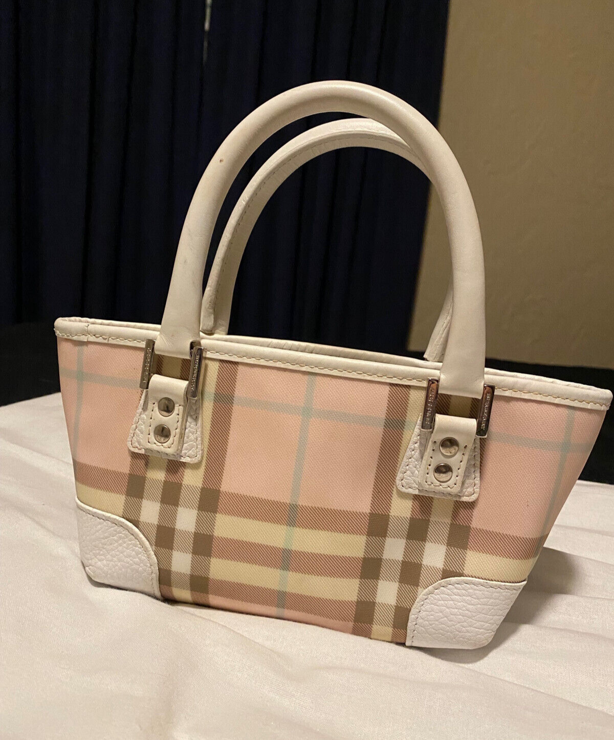 BURBERRY Small Pochette Nova Check Purse Multicolor