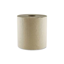 "Hardwound Paper Towels – 1-Ply, Kraft Brown, 8" x 700 ft Rolls, Commercial