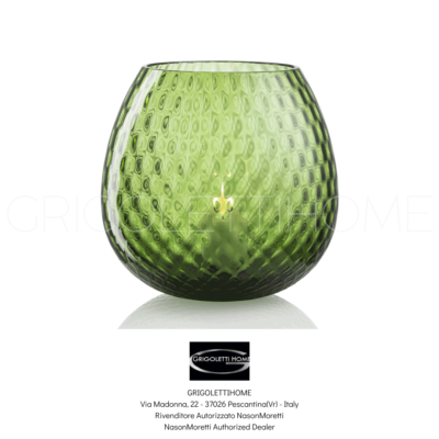Nason Moretti Murano - Macramè XL - Verde Soraya - Vase/Shade H