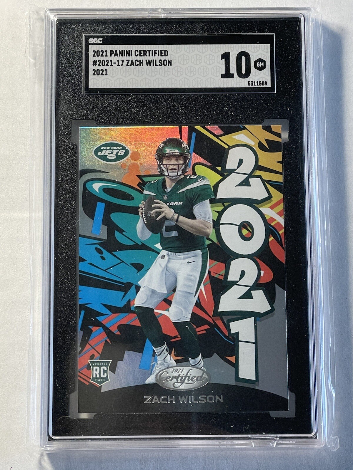 Zach Wilson Panini Certified Certified Air #20 Base