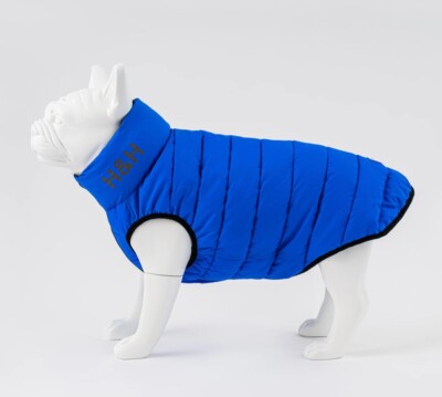 Hugo & Hudson Reversible Dog Puffer Jacket - Blue and Navy